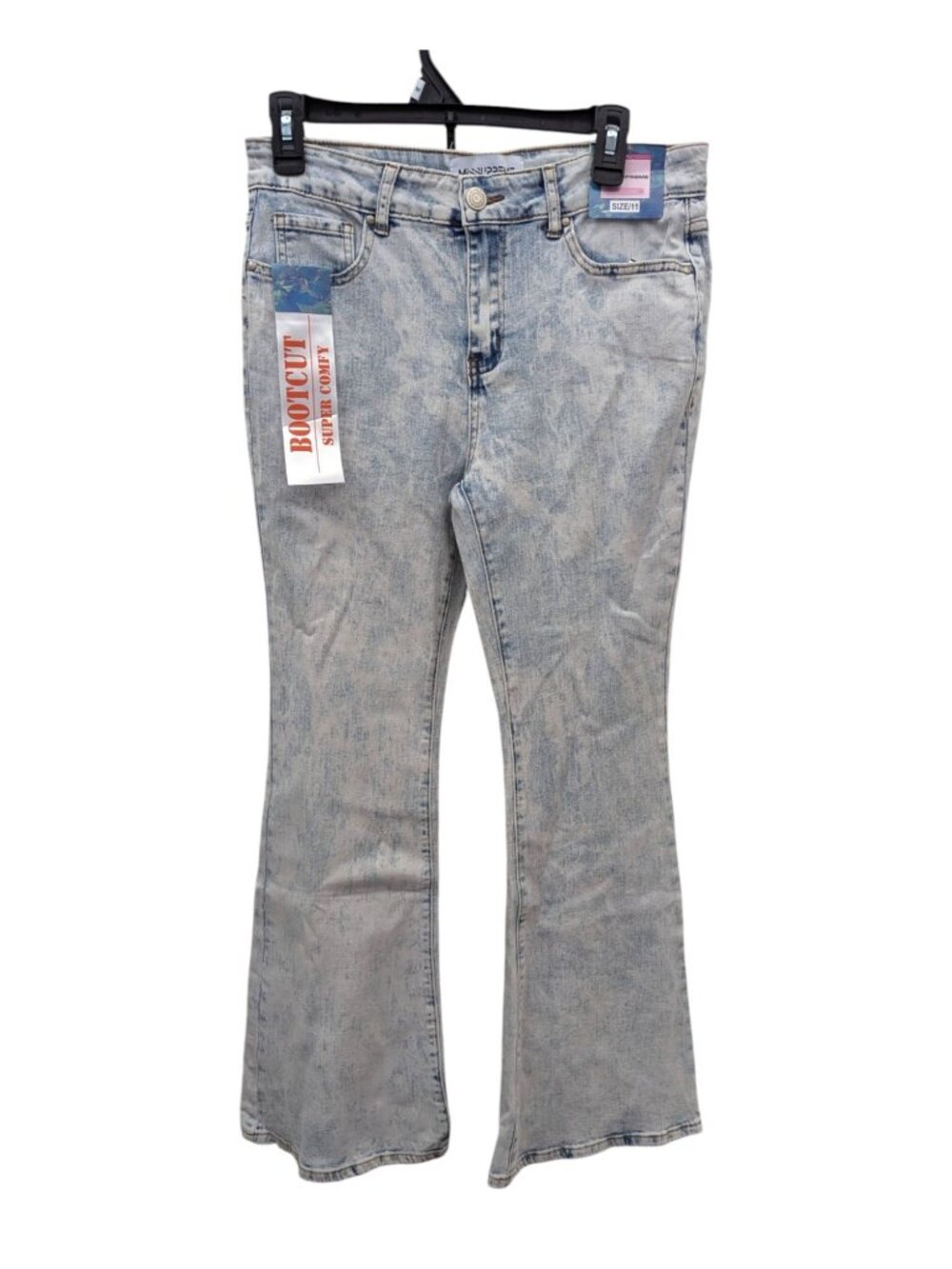 Missupreme Vintage Look 1980s Bootcut Acid Wash Jeans Super Comfy Size 11